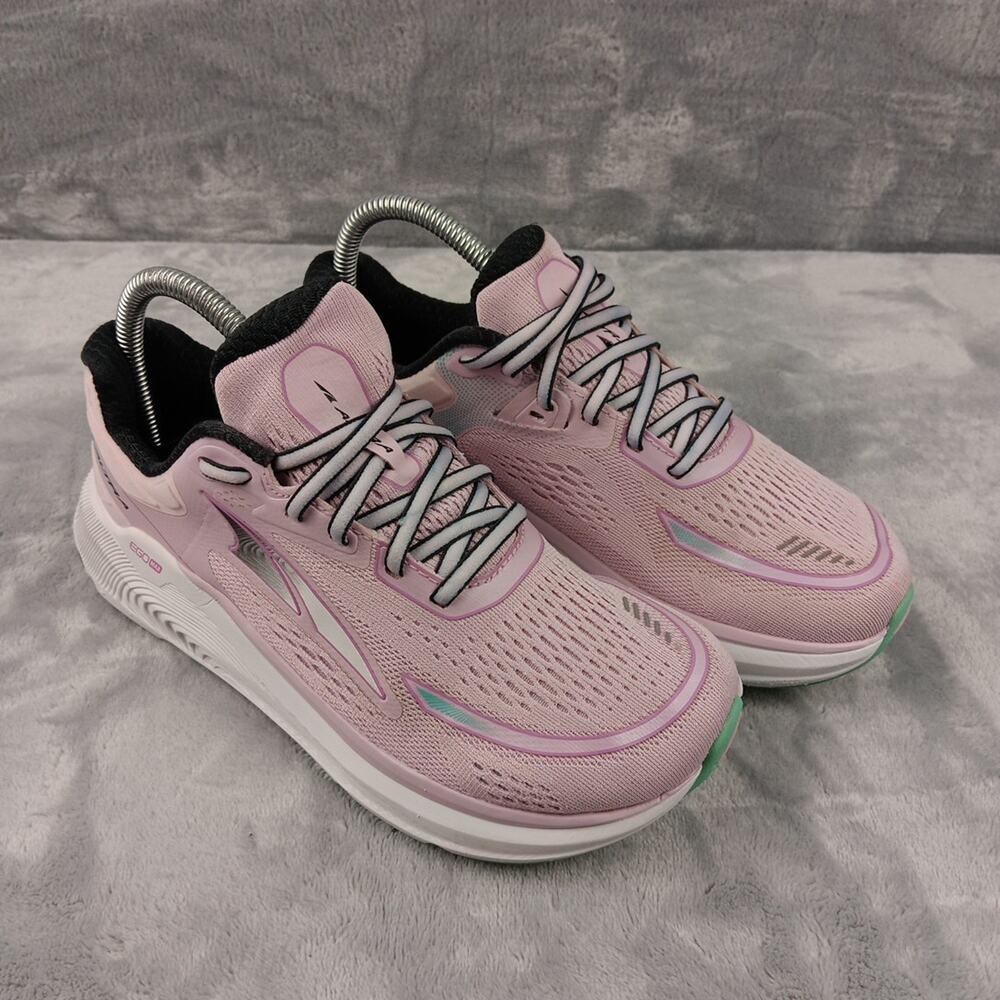 Womens Altra Paradigm 6 Running Shoes Pink White EGO MAX Support Sneakers Sz 7